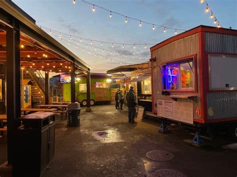Delivery & Pickup Options - 18 reviews of Cartside "New hidden PDX food pod! :) It's right next to the highway so you can hear the cars but the music played by the carts mask a lot of the noise. There's about 7 food carts with some outdoor benches and indoor seating. They also serve beer inside. 